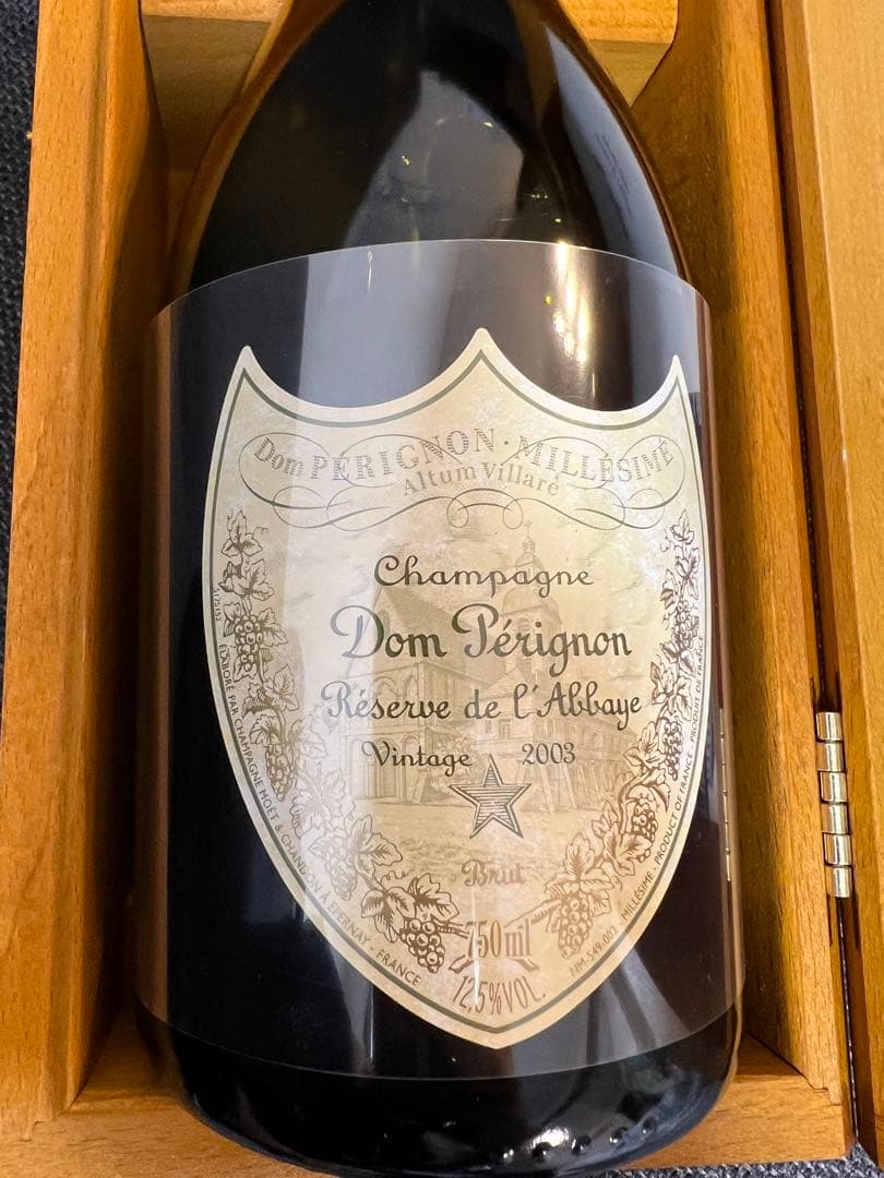 ドンペリニヨン レゼルヴドラベイ 750ml 木箱付 2003