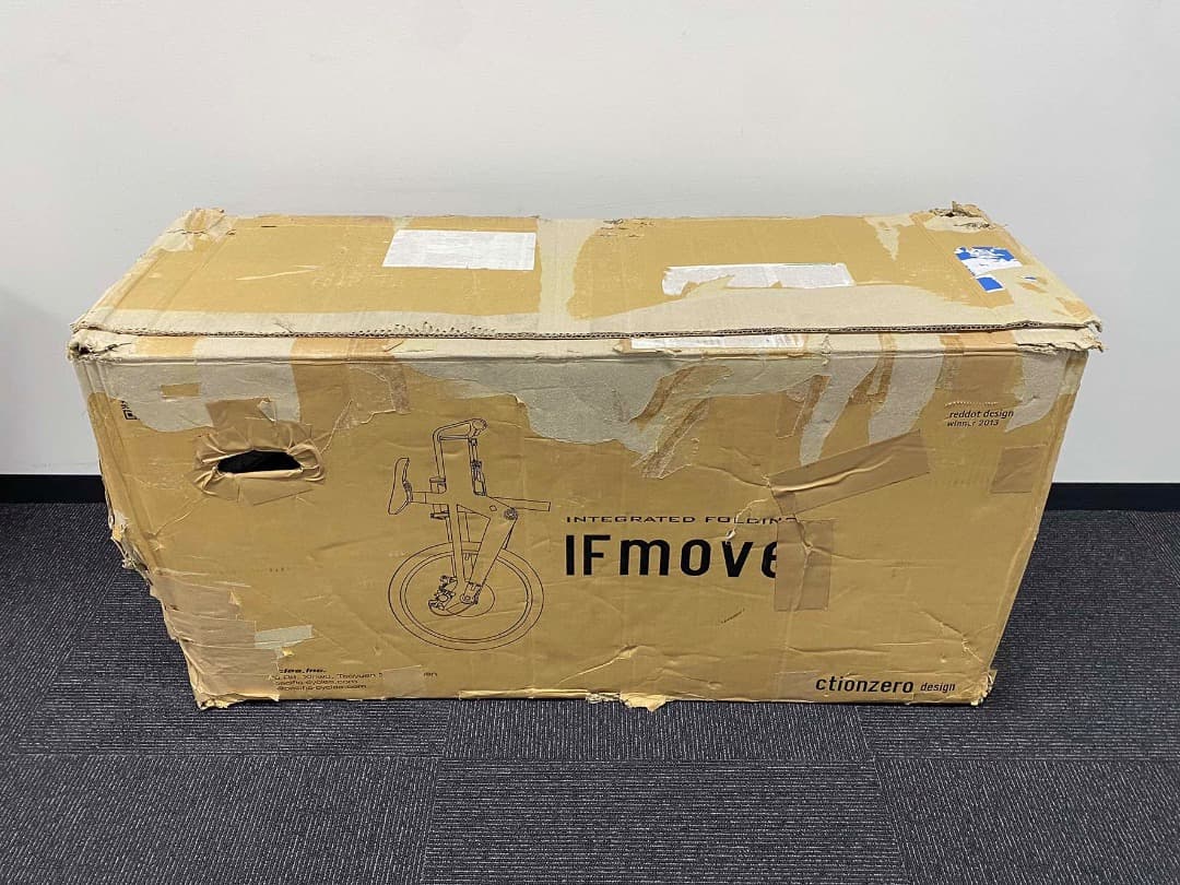 美品　デザイナー折りたたみ自転車 ブリックレッド3