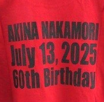 中森明菜 KANREKI Tシャツ サイズM レッド 赤 ALDEA FC限定