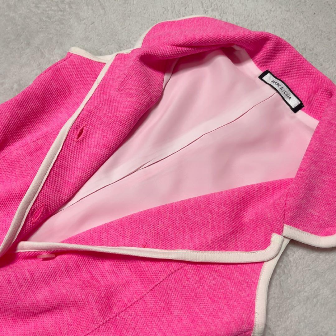 新品　マークアンドロナ　ワンピース　ピンク　Dormie Polo Dress