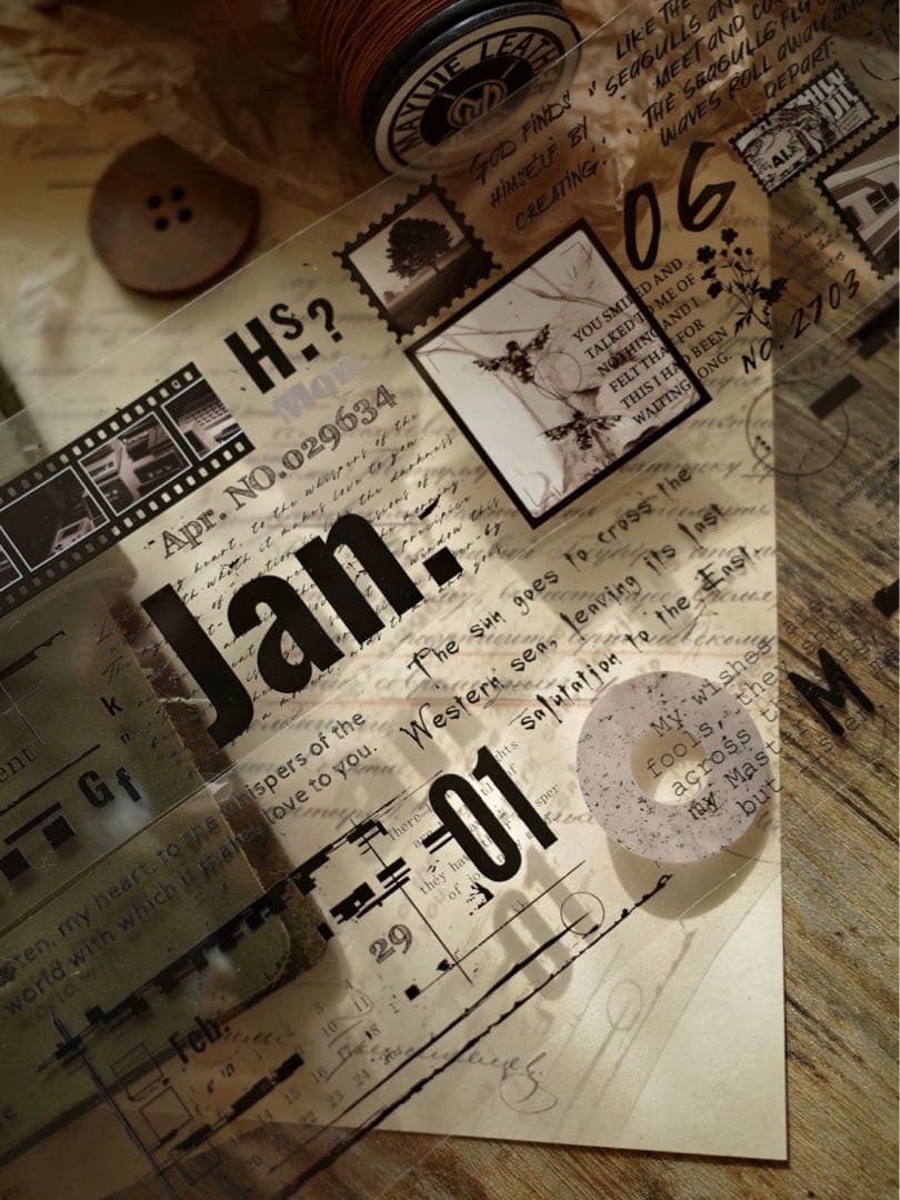 壹洱原创《印象》海外マスキングテープ　マステ 【1564】