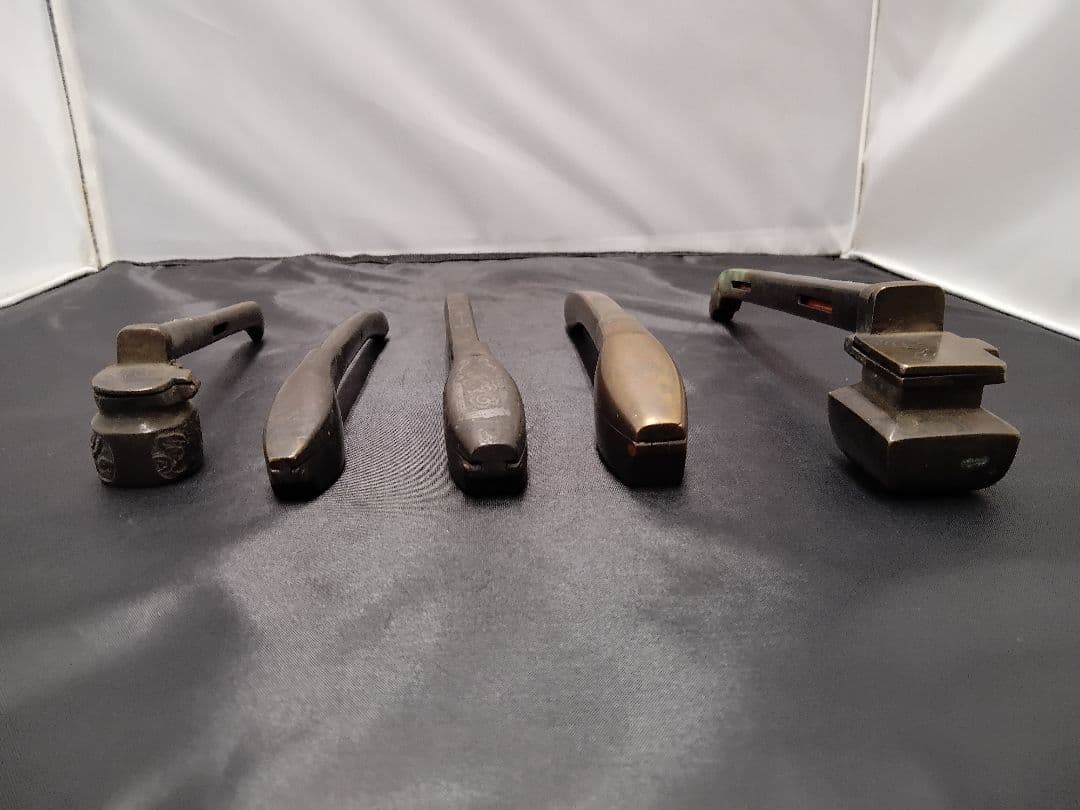 銀象嵌入　矢立　５本セット　M１１８４