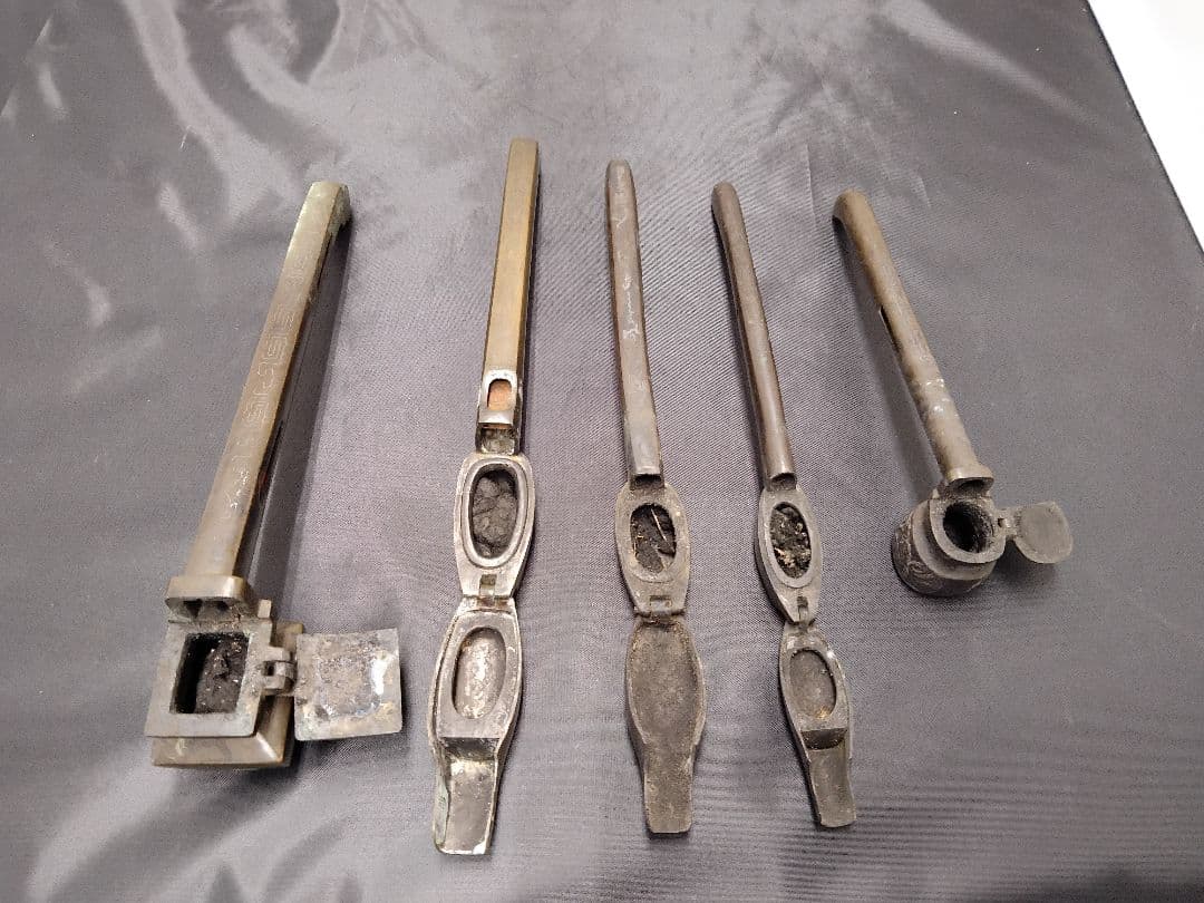 銀象嵌入　矢立　５本セット　M１１８４