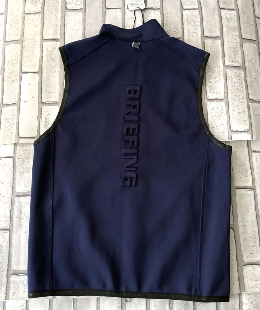 新品未使用　BRIEFING 3Dロゴレディースベスト/ネイビー