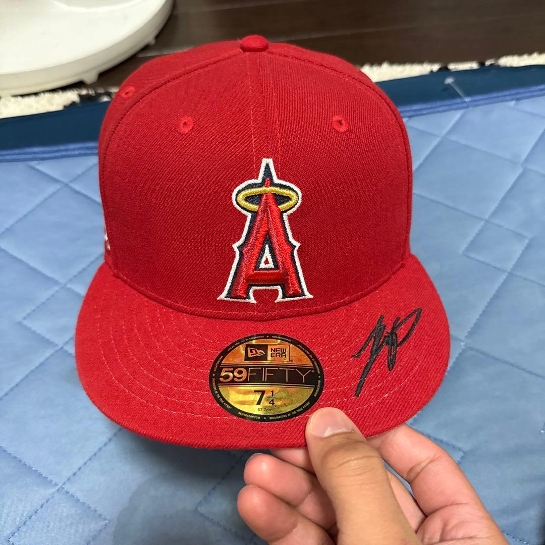 New Era 59FIFTY レッドキャップ MVP 2023年　サイン入り