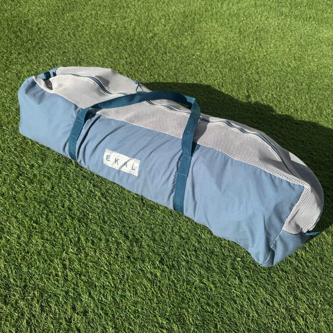 廃盤　テンマクデザイン×エカル コネクトヘキサタープ スモーキーブルー