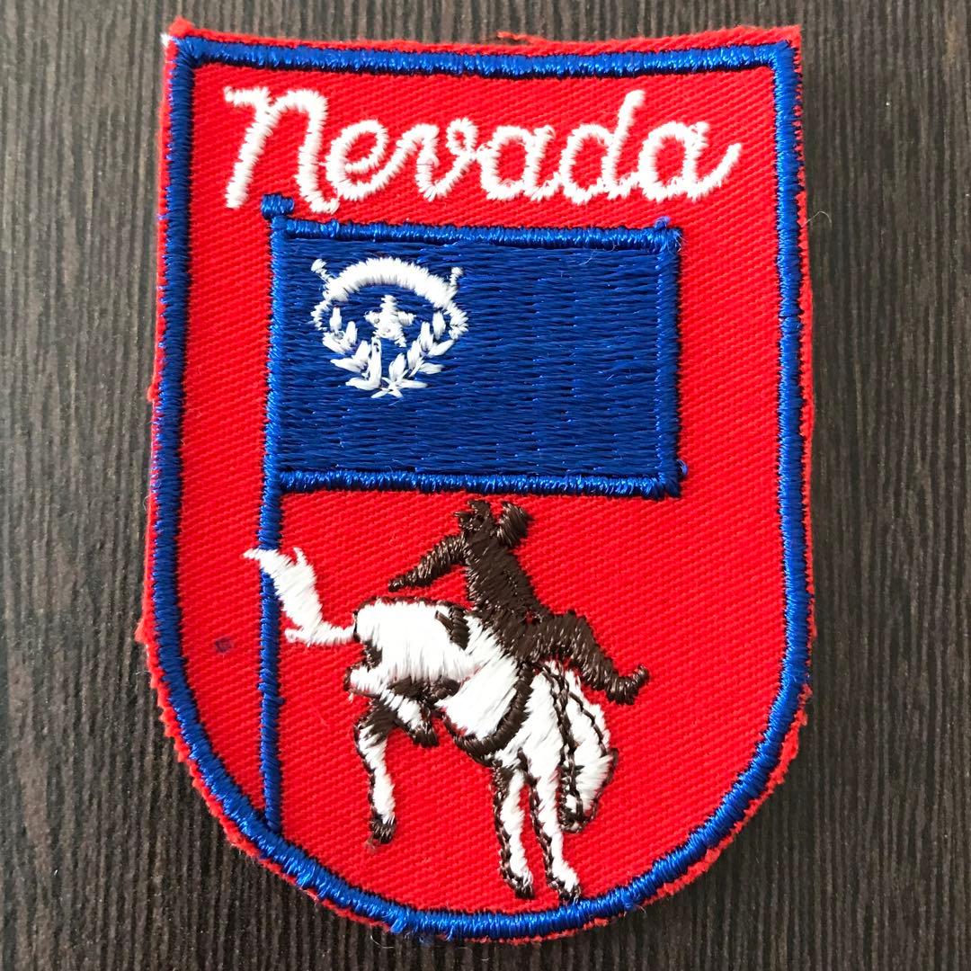 ヴィンテージ 刺繍 ワッペン 1970 1980 アメリカ ネバダ州 A