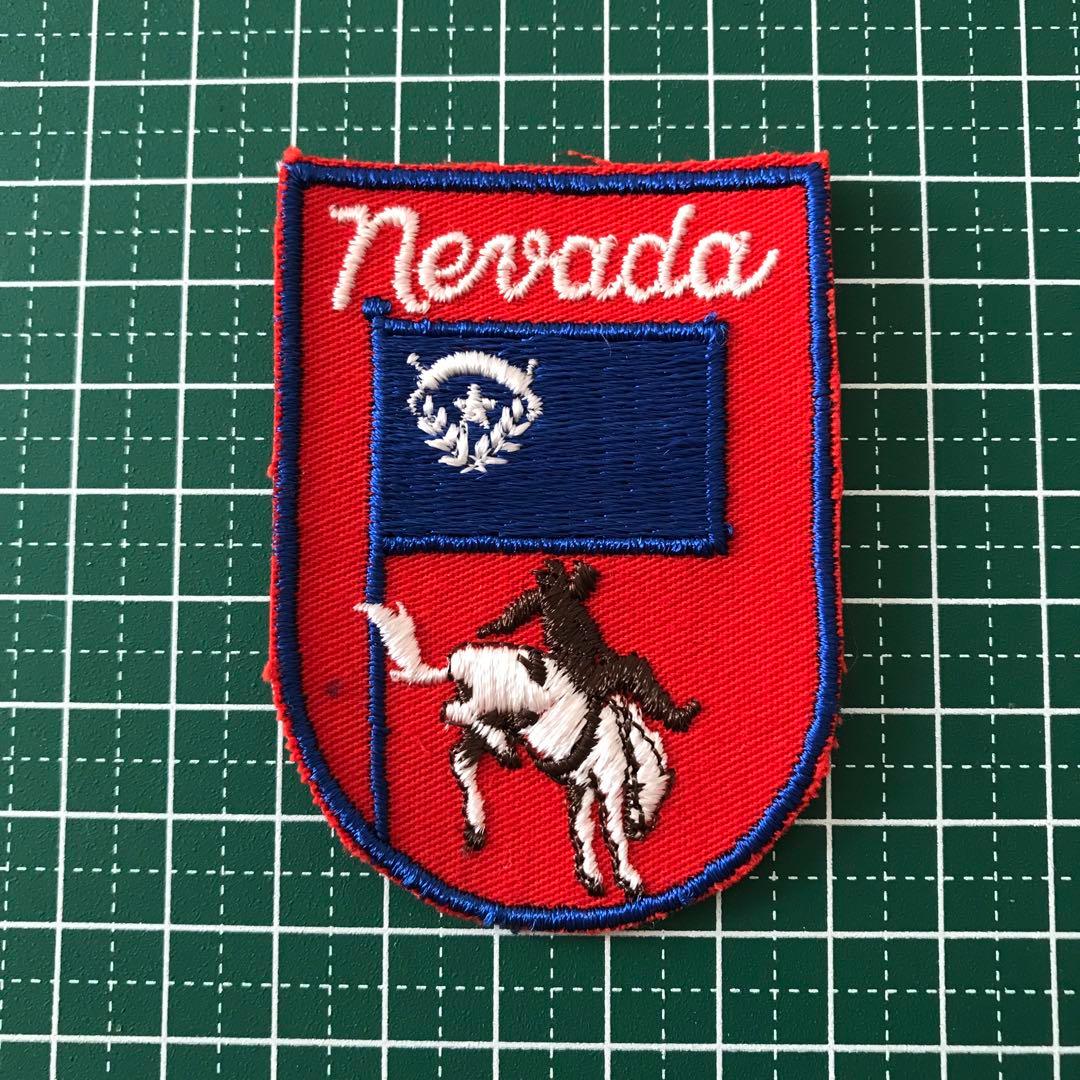 ヴィンテージ 刺繍 ワッペン 1970 1980 アメリカ ネバダ州 A