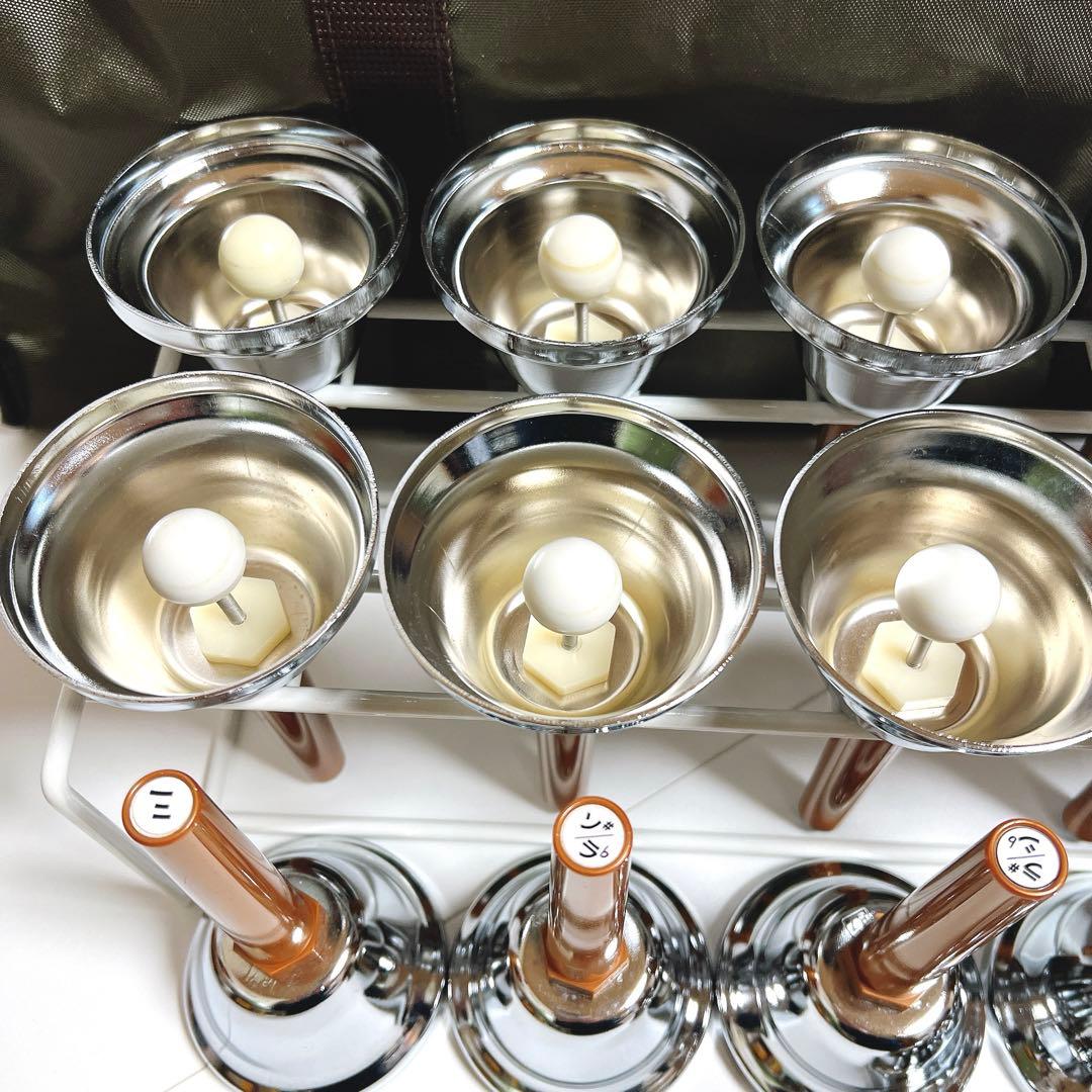 【美品】UCHIDA ハンドベル 23音セット　ウチダ　ミュージックベル　ケース