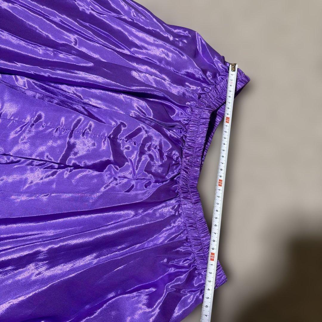 ベリーダンス用フリルスカート 紫と緑