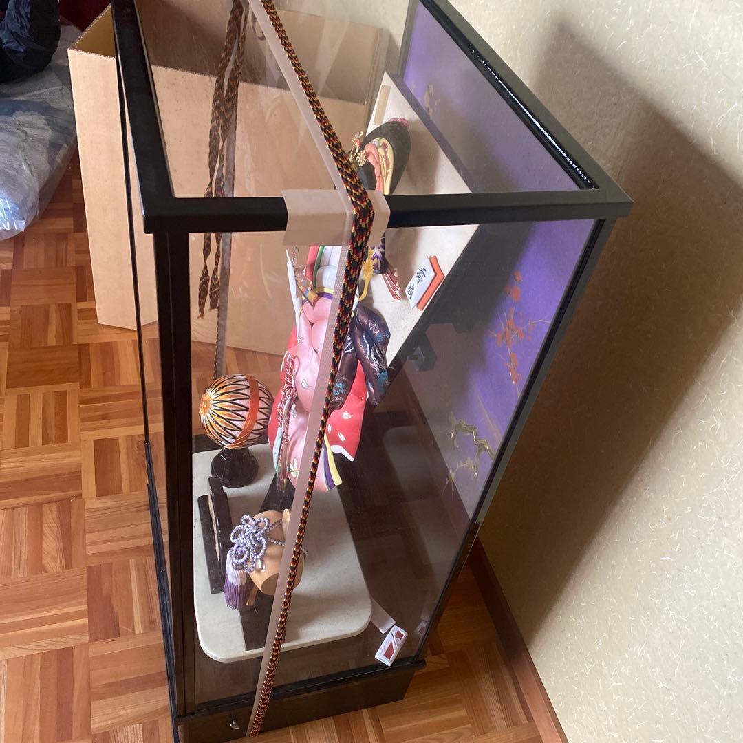 舞扇　梅初月　宝童作　御羽子板飾