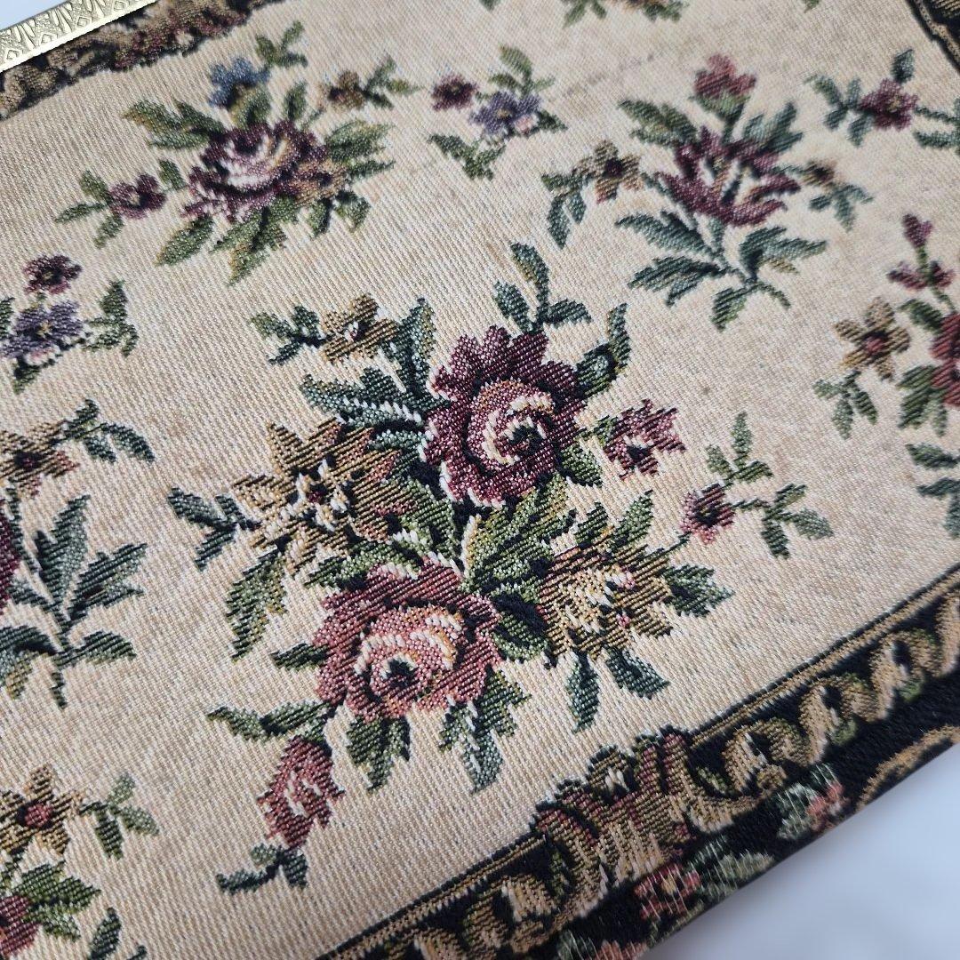 西ドイツ製【アンティークゴブラン織バッグ】