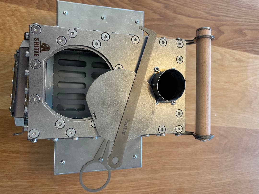 SHITIE 窓付き薪ストーブ ミニ薪ストーブ　マクアケMakuake新品未使用