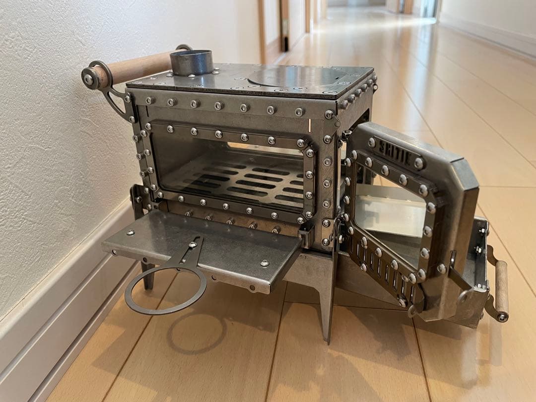 SHITIE 窓付き薪ストーブ ミニ薪ストーブ　マクアケMakuake新品未使用