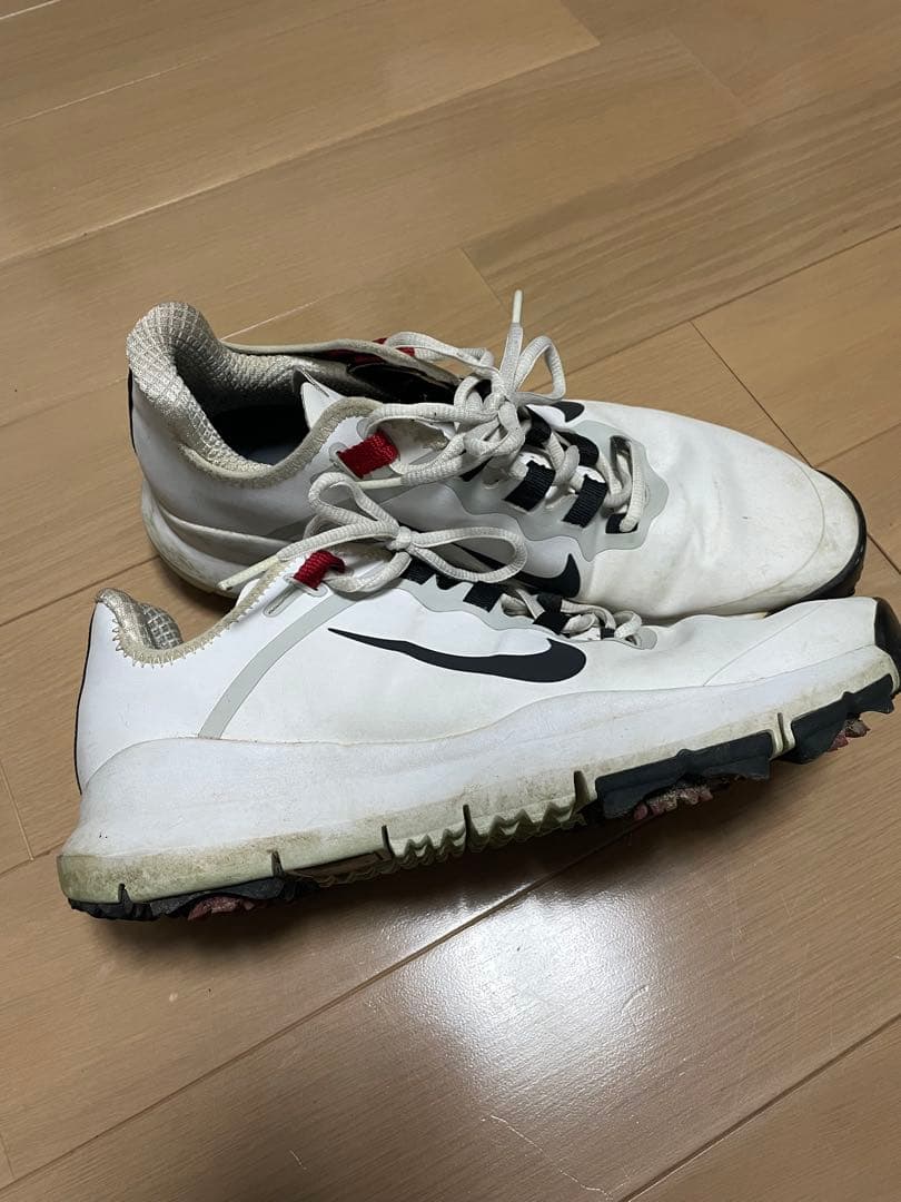 Nike ゴルフシューズ ホワイト　タイガーウッズ　27.5 レッド　ブラック