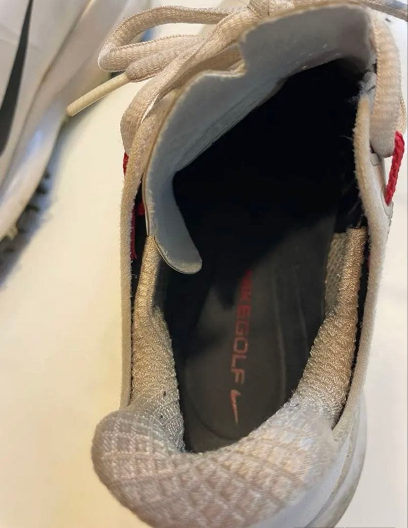 Nike ゴルフシューズ ホワイト　タイガーウッズ　27.5 レッド　ブラック