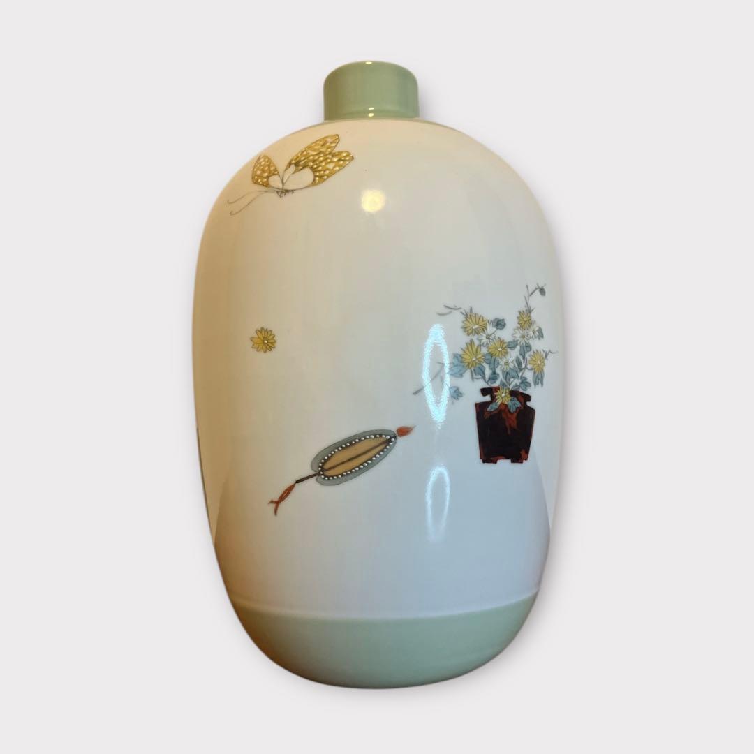 景徳鎮 童 壺 花瓶 中国 USED IN JAPAN