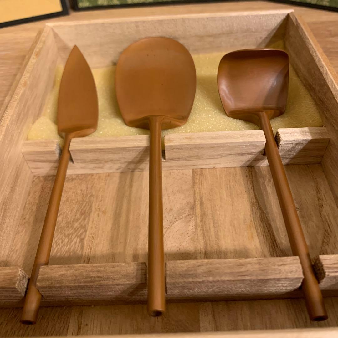 アンティーク　灰匙 三本組 清五郎　二代 255