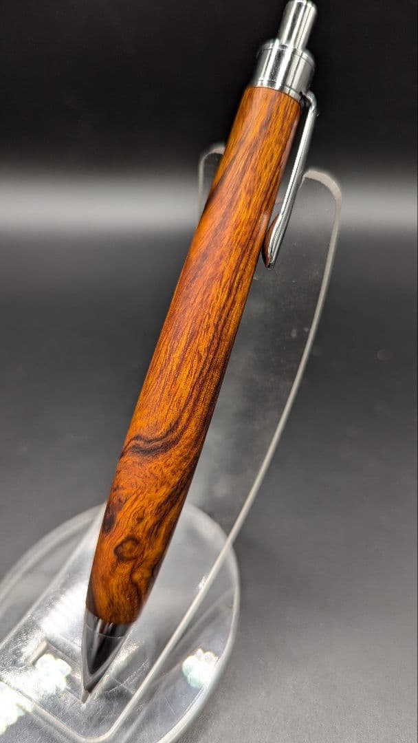 459ペン工房翌檜　デザートアイアンウッド瘤杢　木軸シャーペン　ボールペン