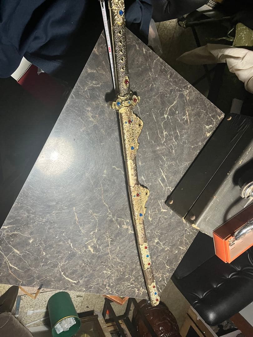 国宝梨地螺鈿金装飾剣、梨地螺鈿金装飾剣、模造刀、レプリカ、金メッキ