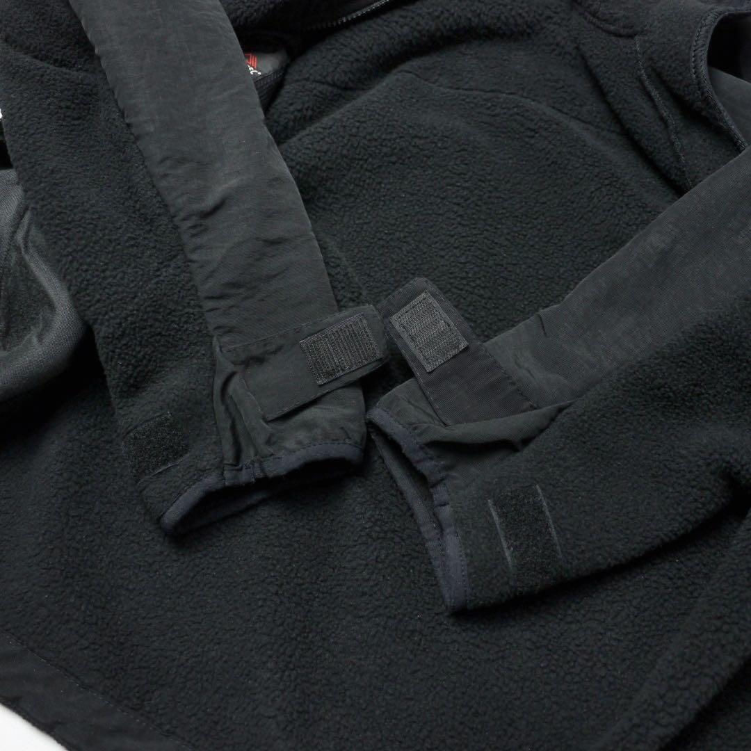 USNミリタリー肉厚ポーラテック300？フリースジャケット黒ブラック米軍 古着M