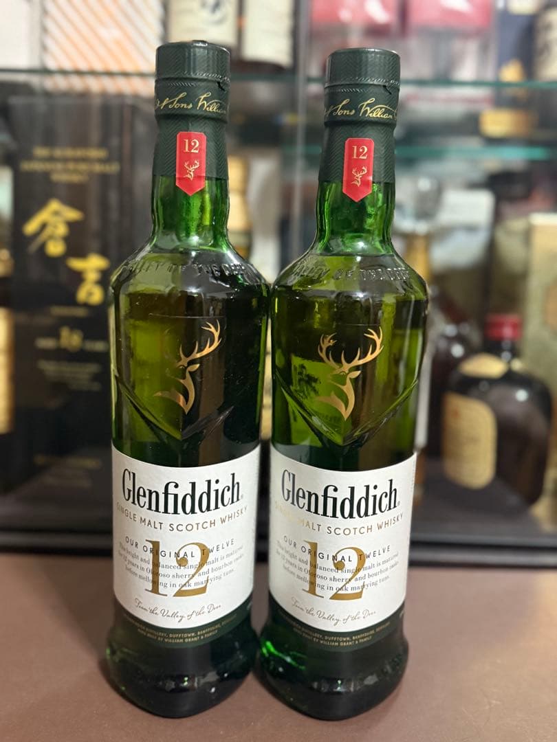 Glenfiddich 12年 シングルモルトウイスキー 2本セット