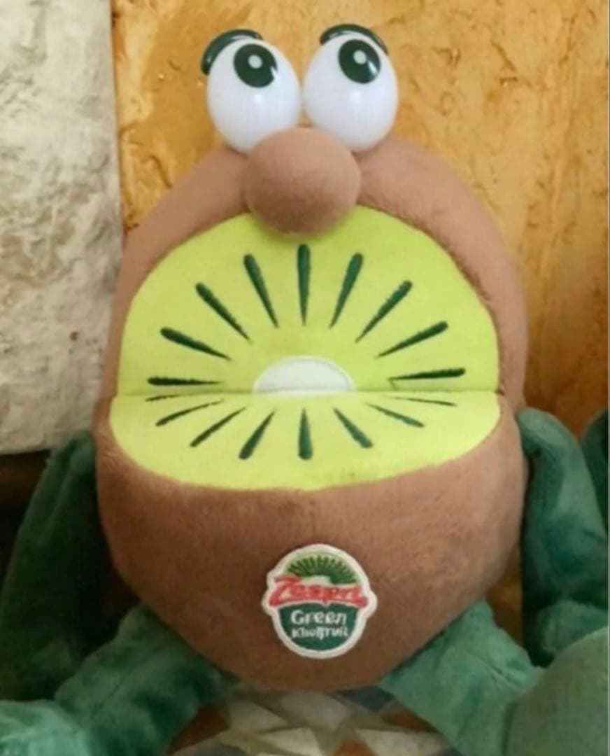 ★ゼスプリ　おまけ付きキウイブラザーズぬいぐるみ(中サイズ)グリーン&イエロー★