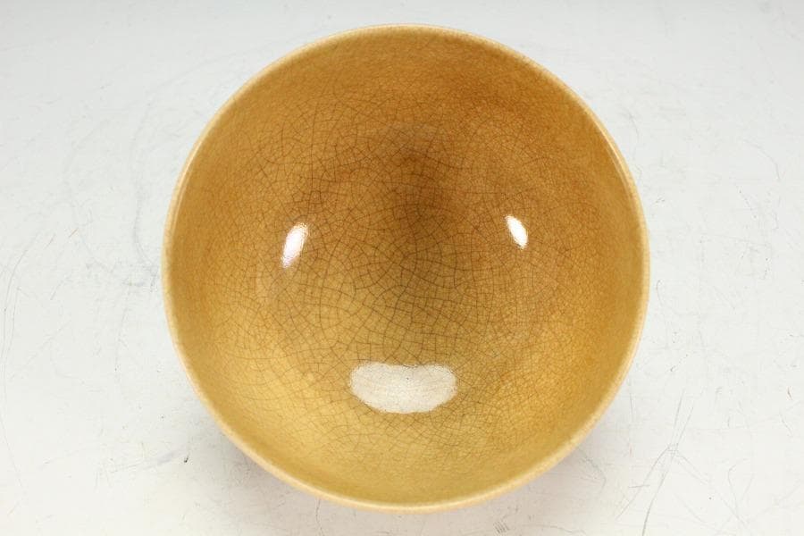 茶道具 古清水 しめ縄絵 茶碗 美品(K-BB519)