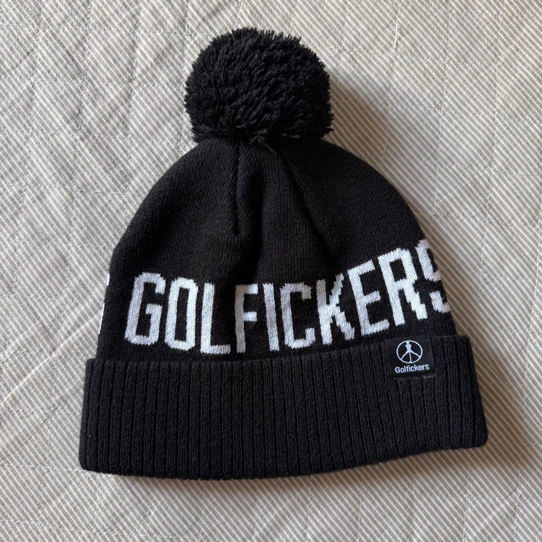 S*E様 Golfickers ニットキャップ ビーニー 黒 美品