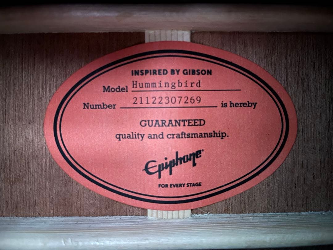 EPIPHONE エレアコ　(ギターケース付き)【オール単板】