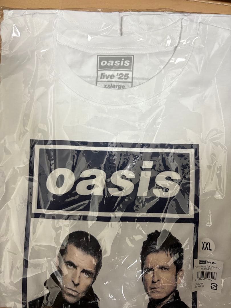 新品XXL！OASIS 2025 LIVE TOUR オフィシャルTシャツ白