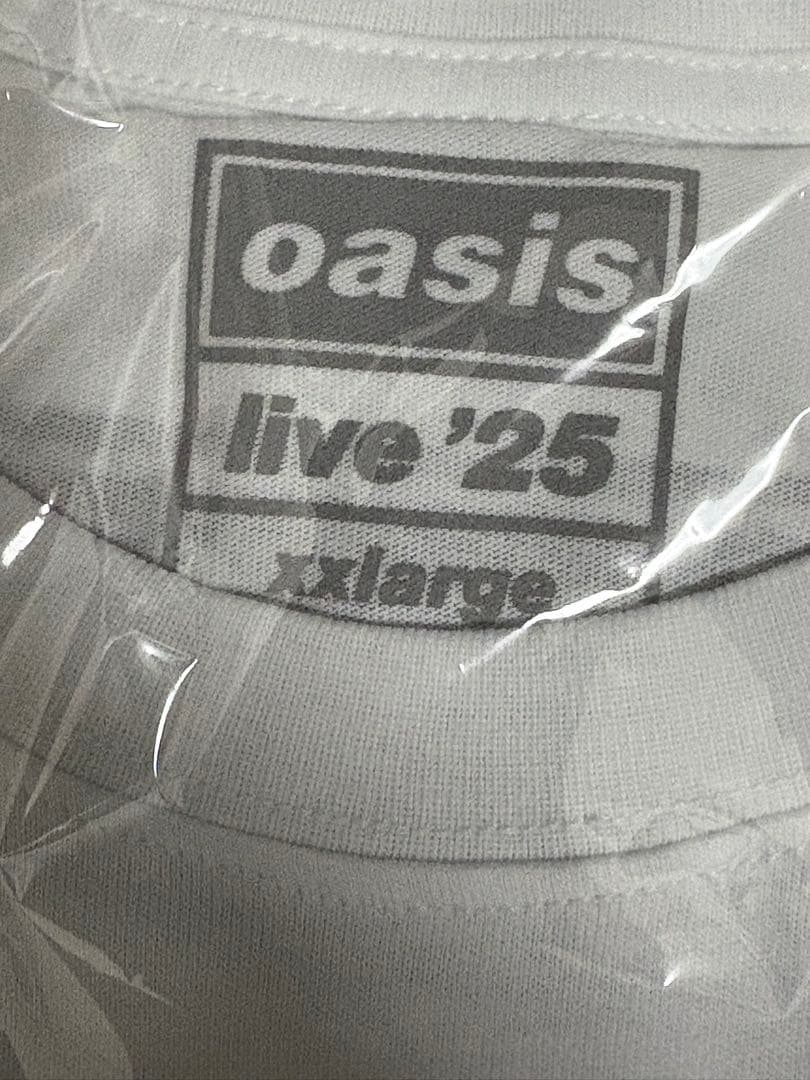 新品XXL！OASIS 2025 LIVE TOUR オフィシャルTシャツ白