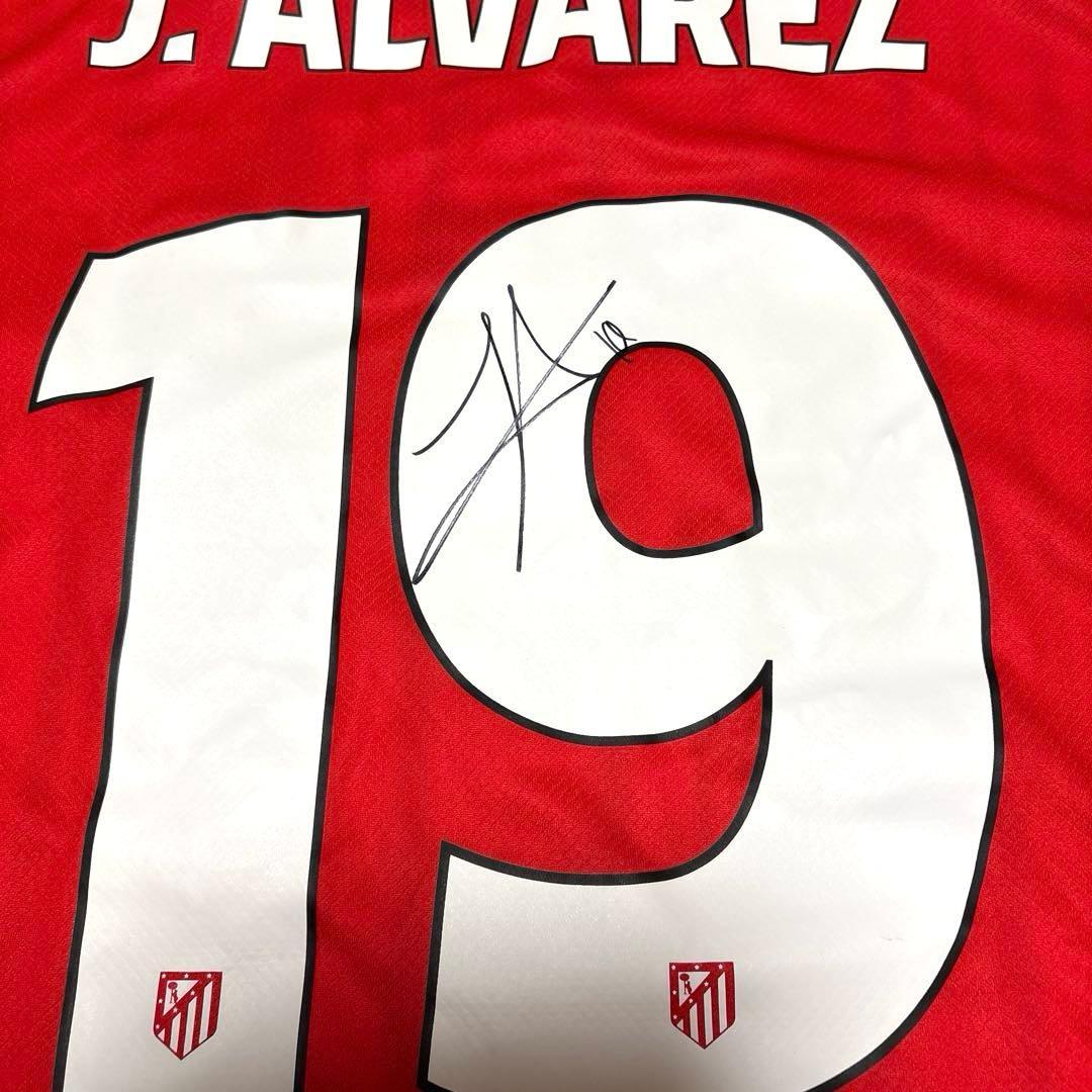 アトレティコ・マドリード J.ALVAREZ サイン入りユニフォーム アルバレス
