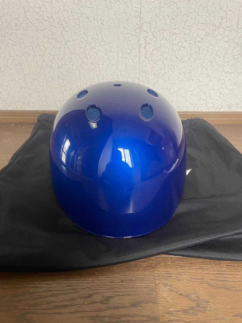 ミズノ限定　ランナーコーチ用ヘルメット　ロイヤルブルーメタリック　サイズL