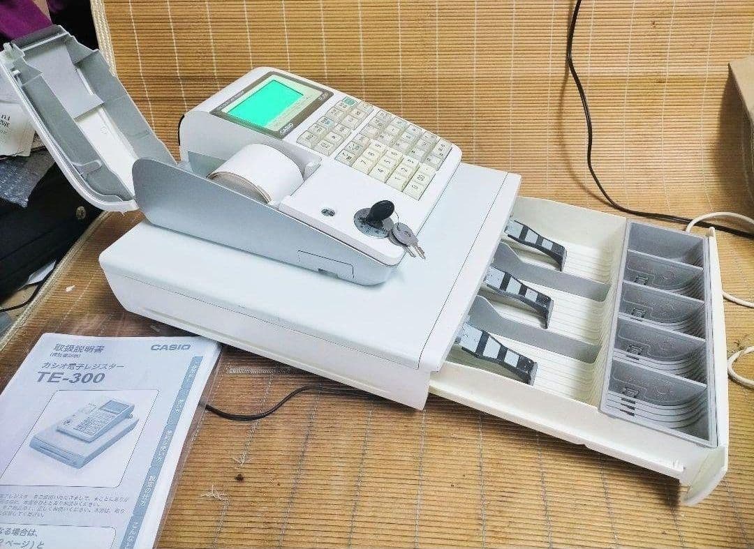 カシオレジスター　TE-300　 設定無料　送料無料人気機種　911788