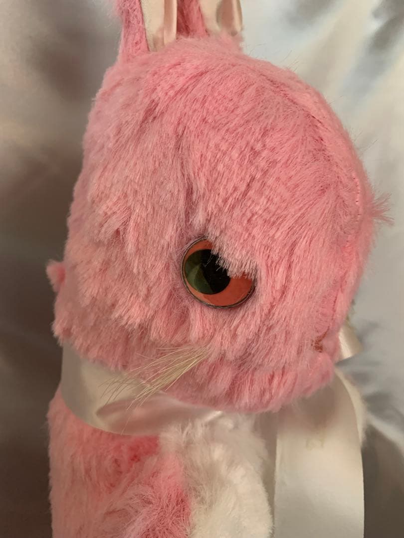 ビンテージドール　ピンクのキョロ目のバニー　うさぎ　ウサギ　bunny レトロ