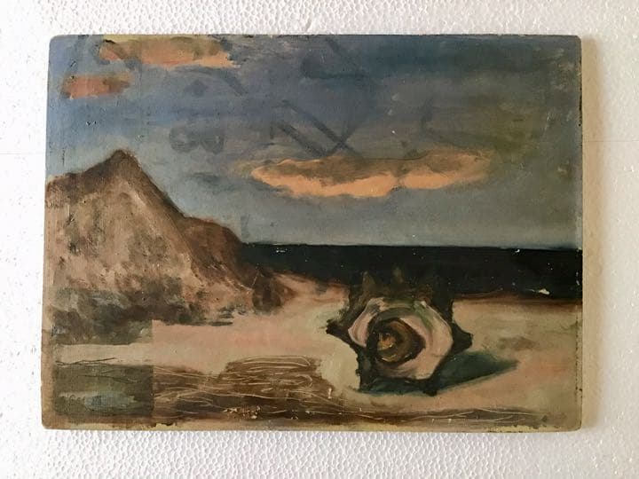 小栗美二 油彩画 / 満州映画協会 ＼黒田清輝 岡田三郎助 溝口健二