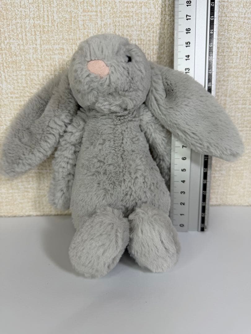 ぬいぐるみ Jelly cat medium silver bashful bunny