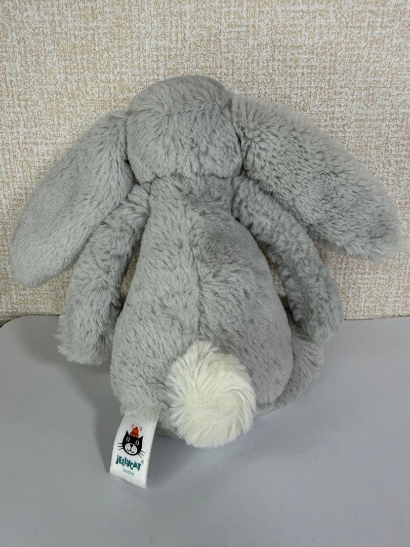 ぬいぐるみ Jelly cat medium silver bashful bunny