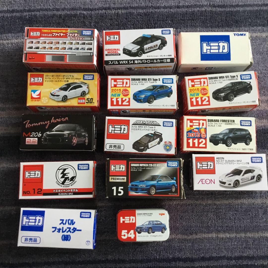 ミニカー　トミカ他　スバル車　多数セット