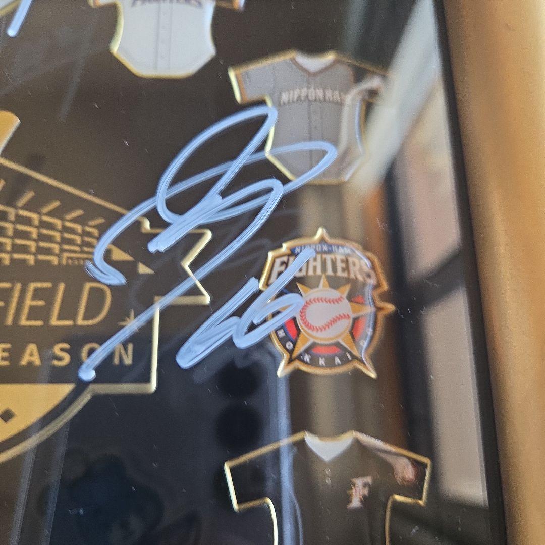 エスコン開場記念時計 清宮幸太郎 田中正義 万波中正 サイン ファイターズ