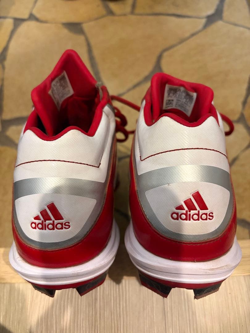 adidas 野球 樹脂底 ポイントスパイク ミッドカット 8枚目おまけ付き