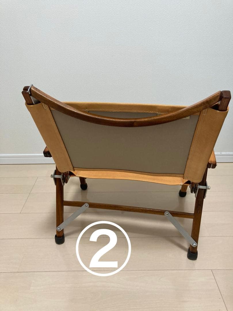 本物　カーミットチェア ウォールナット　レザーシート　C&C.P.H