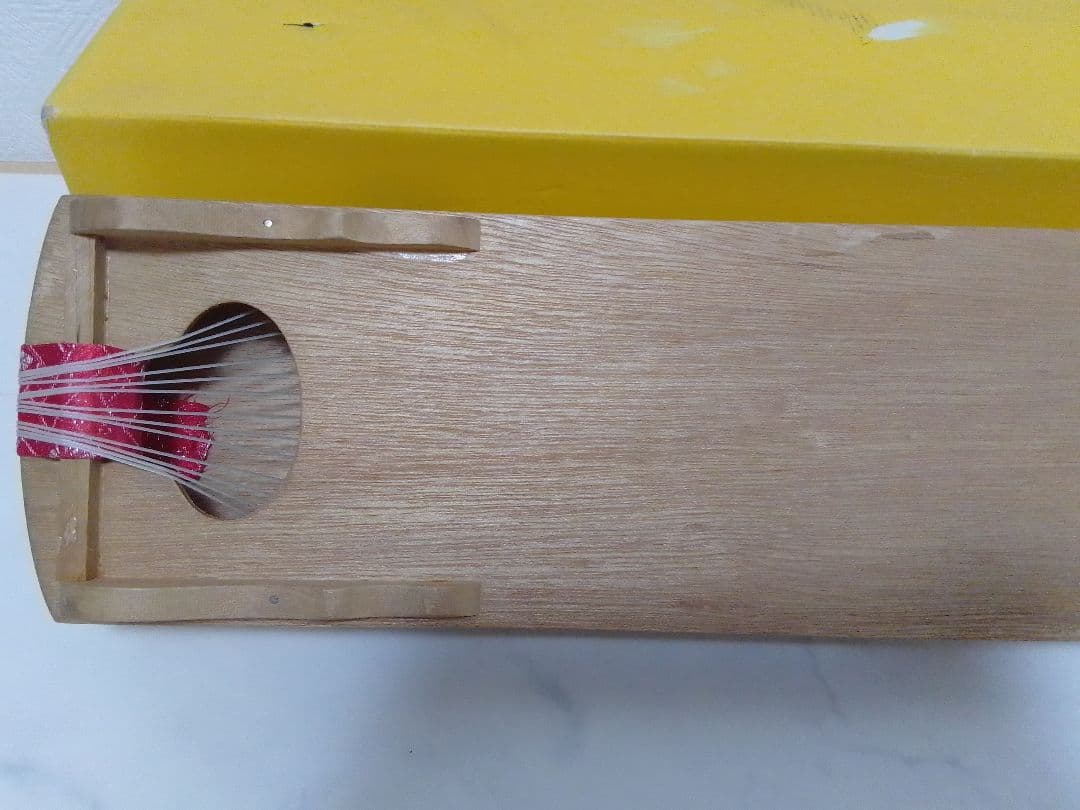 ☆美品☆ ミニ琴 2尺琴 全長約60cm×全幅約13cm お琴の手びき付 木製