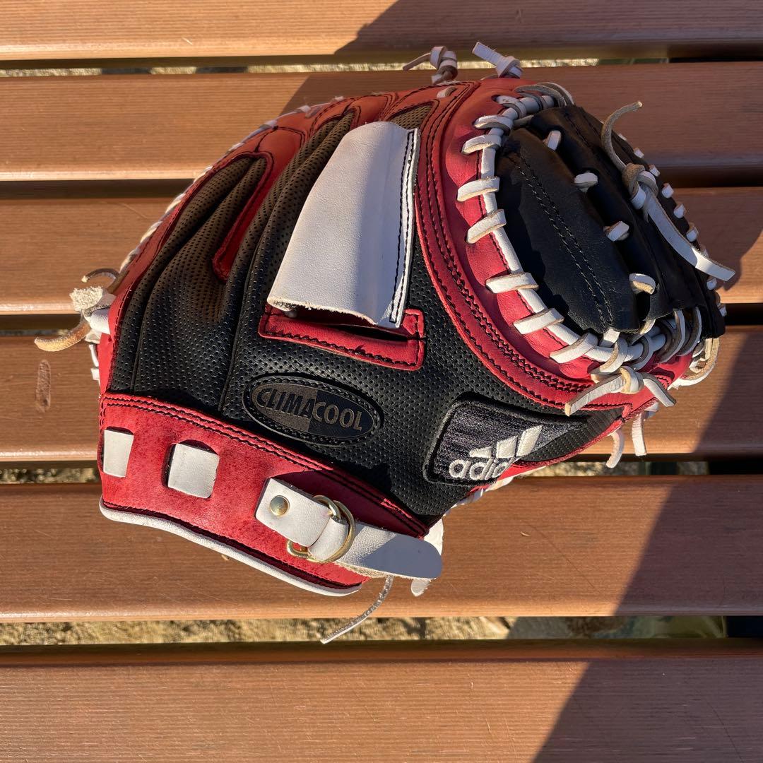 adidas Climacool 野球グローブ 黒/赤