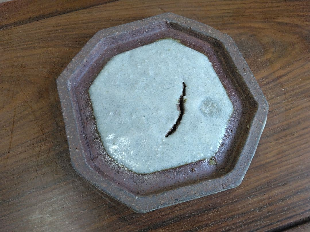 清水保孝作 清水焼 八角蓋付小物入