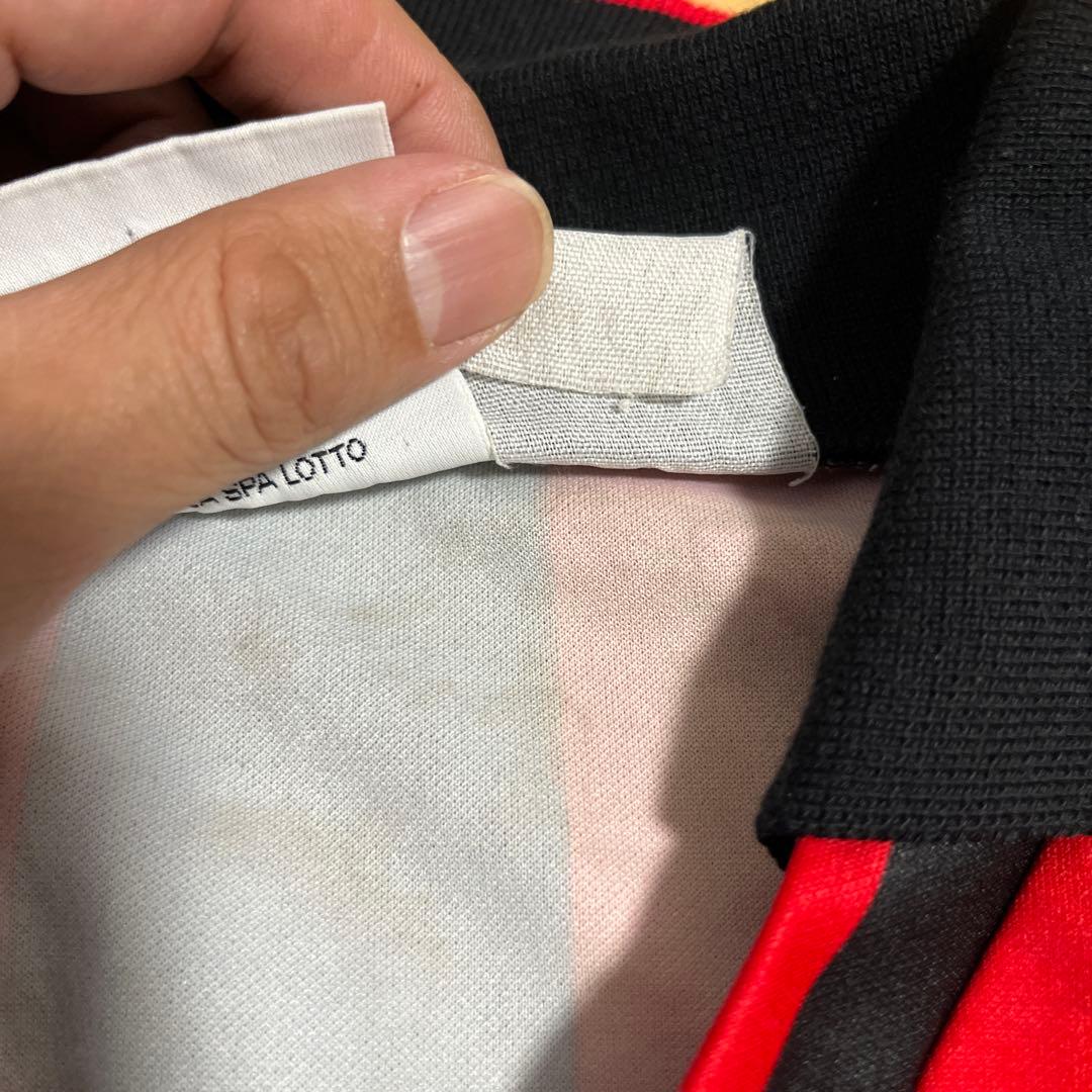 90sACミランユニフォームLotto製OPELスポンサー95-96ホームシャツ