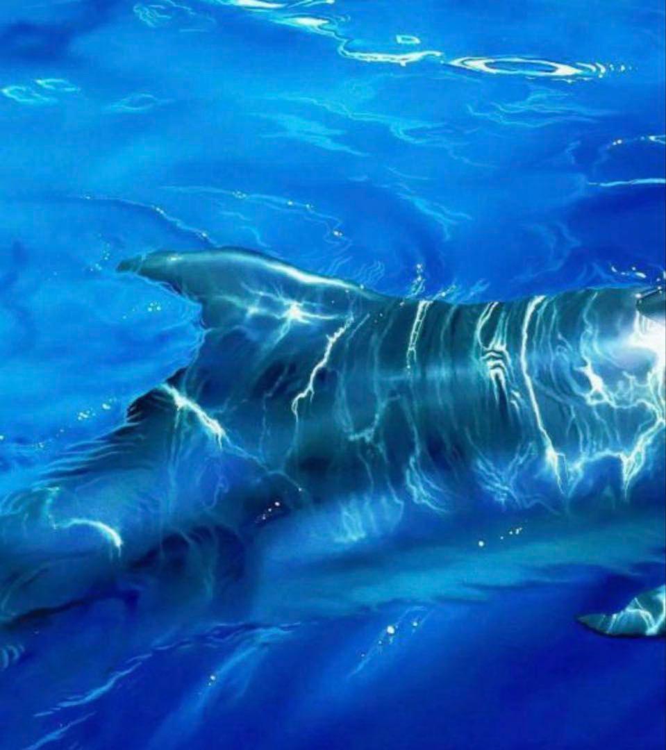 【美品版画】クリスチャン R ラッセン『タヒチアン ブルー』