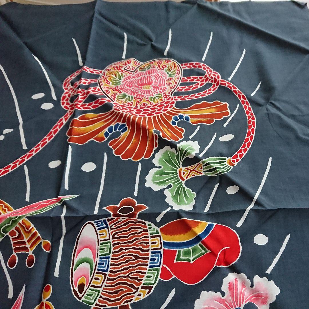 【博多安恒染元】「筒描」〜寶尽し〜博多嫁入り風呂敷