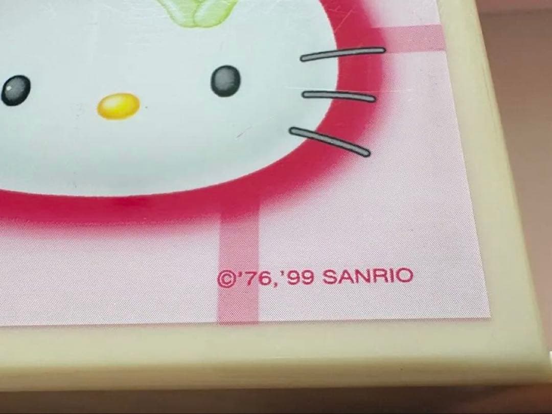 激レア 当時物 1999年 平成レトロ ハローキティ 鏡台 収納ボックス